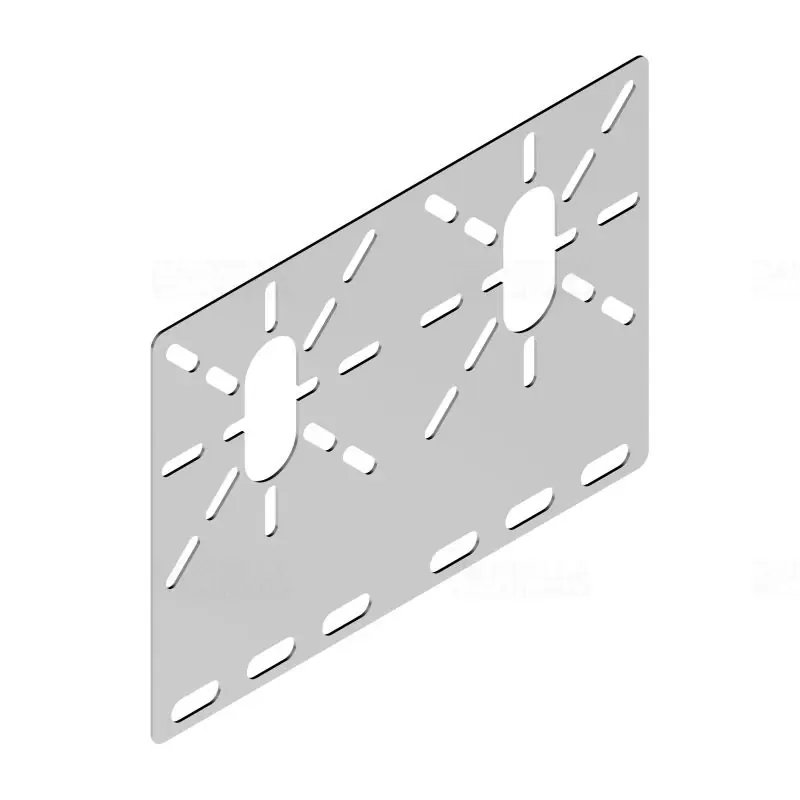 BAKS BPP kábeltálca szerelőlemez dobozokhoz 2-es 230x140mm lapos 100300 Olcsó