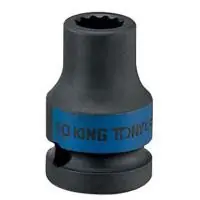 Gyors szállítás KING TONY Légkulcsfej 1/2" 19mm 12pontos