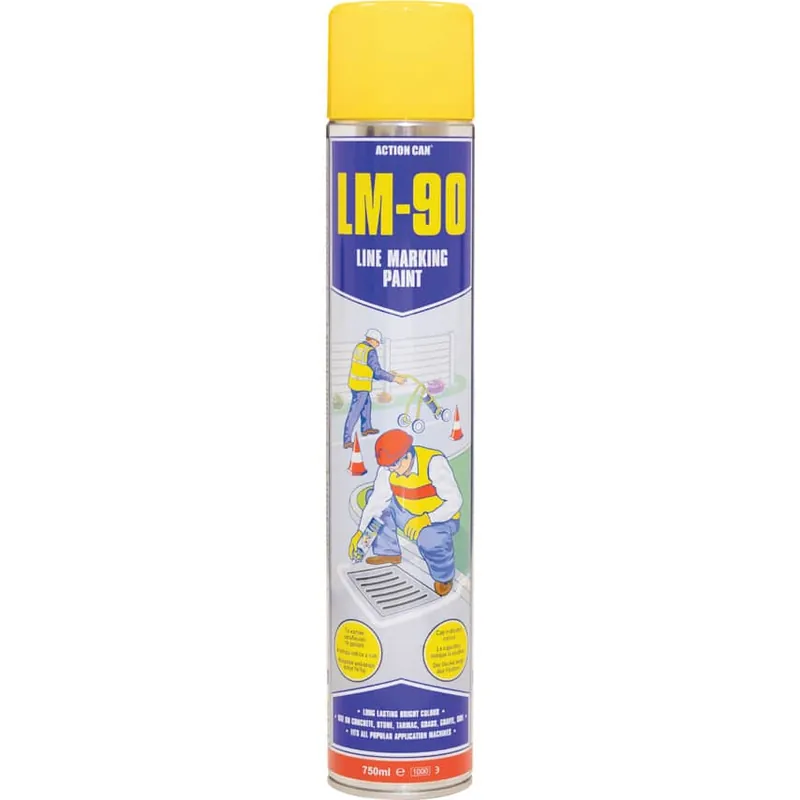 Vedd meg most LM-90 VONALJELÖLŐ FESTÉKSPRAY, 750 ML SÁRGA RAL 1018