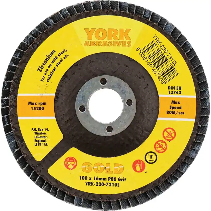 100X16MM CIRKÓNIUM LAMELLÁS CSISZOLÓTÁRCSA ÜVEGSZÁLAS TÁNYÉRON P80 Ingyenes szállítás