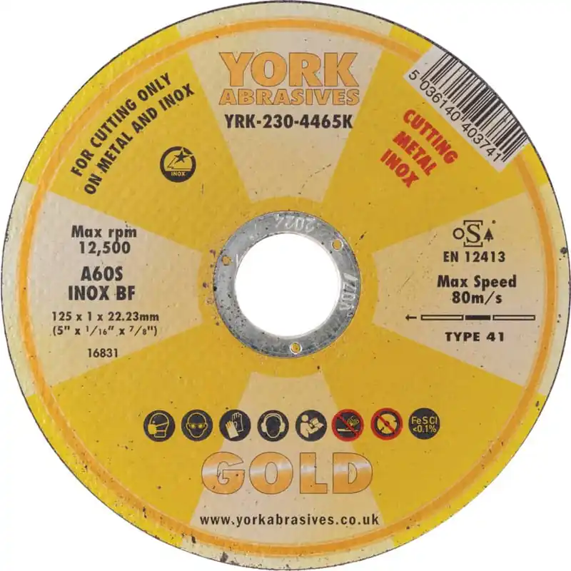 125X1X22.23MM A60S INOX BF VÁGÓKORONG Csak ma