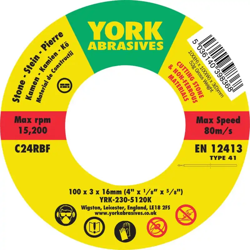 100X3X16C24RBF LAPOS VÁGÓKORONG T41 Autentikus