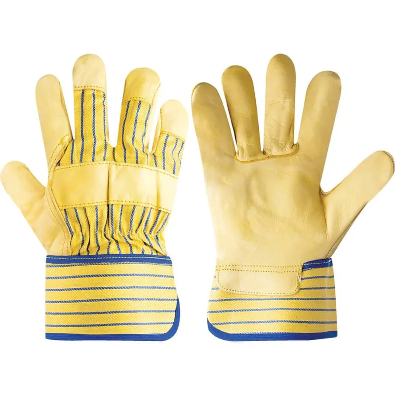 Gyors szállítás MARHABŐR SZERELŐKESZTYŰK, 5 CM-ES BIZTONSÁGI MANDZSETTÁK, 10-ES MÉRET