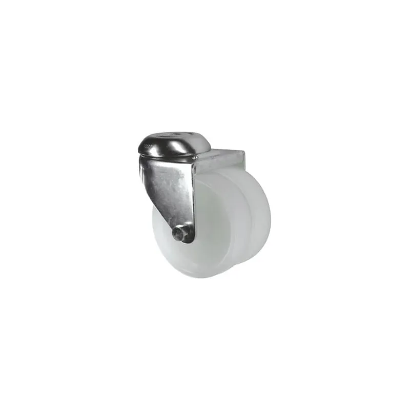 Biztonságos fizetés BOLYGÓ TÍPUS CSAPSZEGFURATTAL 75MM DUPLAKEREKESPOLIPROPILÉN